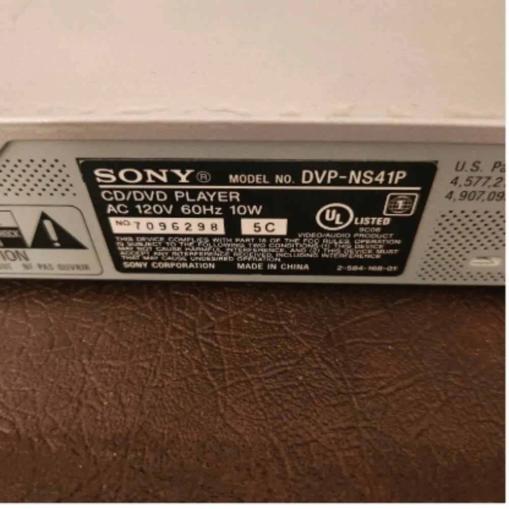 Sony DVD-NS41P CD/DVP - DVD Player (Tested)